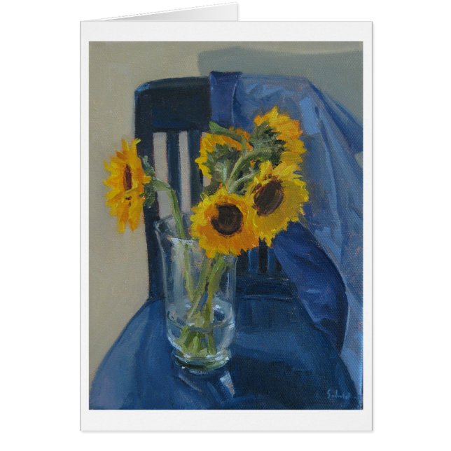 Sunflowers on a Chair Art Card (Front)