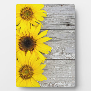 Sunflowers on a Table Plaque