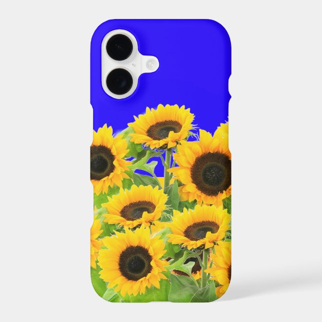 Sunflowers On Blue Sky iPhone Case (Back)