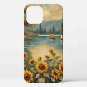 Sunflowers on the Lake iPhone 12 Case
