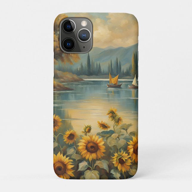 Sunflowers on the Lake Case-Mate iPhone Case (Back)