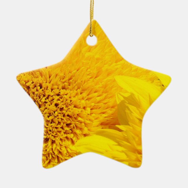 Sunflowers ornaments Star Shaped Sun Flowers (Front)
