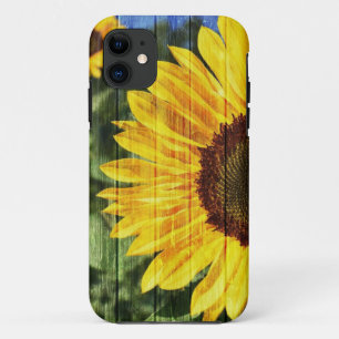 Sunflowers Painted Fence iPhone 11 Case