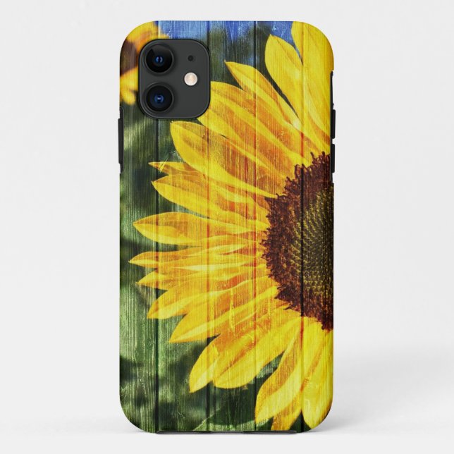 Sunflowers Painted Fence Case-Mate iPhone Case (Back)