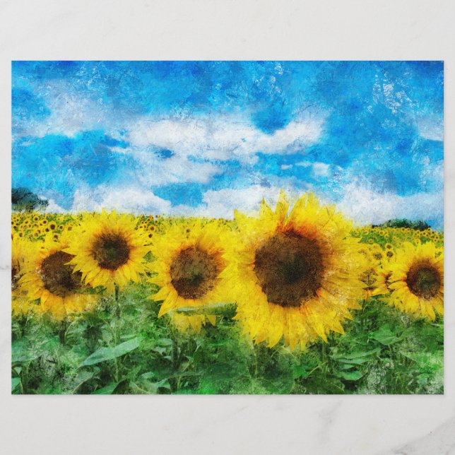 Sunflowers painting (Front)