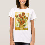 Sunflowers painting Van Gogh T-Shirt<br><div class="desc">This is one of Van Goghs most famous paintings "Sunflowers" .  It is a welcomed image on any of the many Zazzle products available in my store.</div>