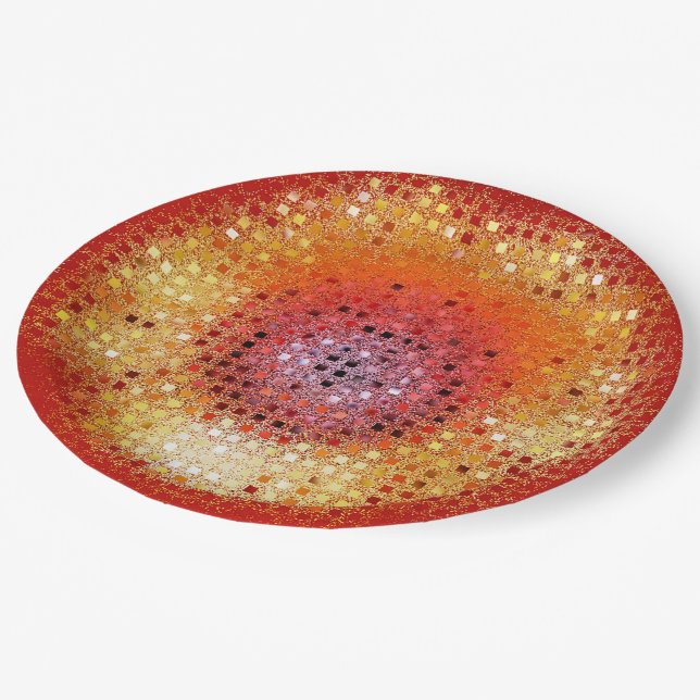 SUNFLOWERS PAPER PLATE (Angled)