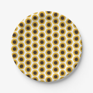 Sunflowers Paper Plate