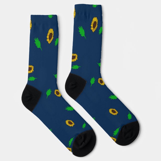 Sunflowers pattern socks (Right)