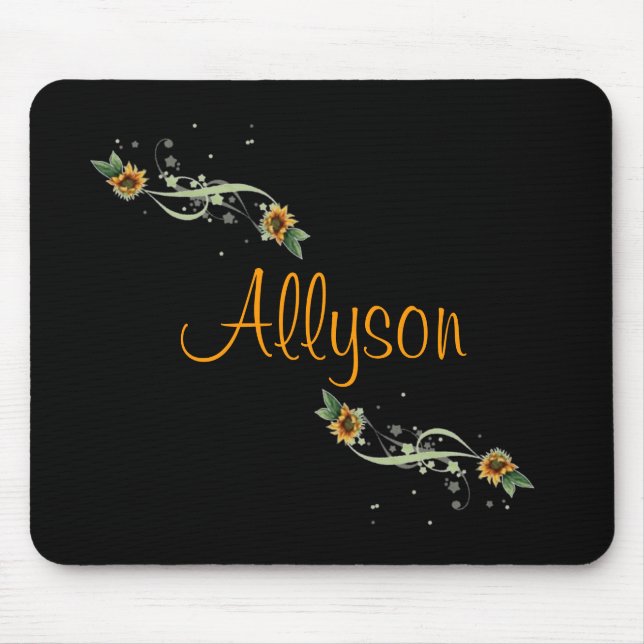 Sunflowers Personalised Mousepad (Front)