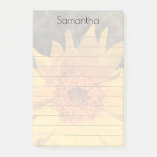 Sunflowers personalized Post-it® Notes 4" x 6"