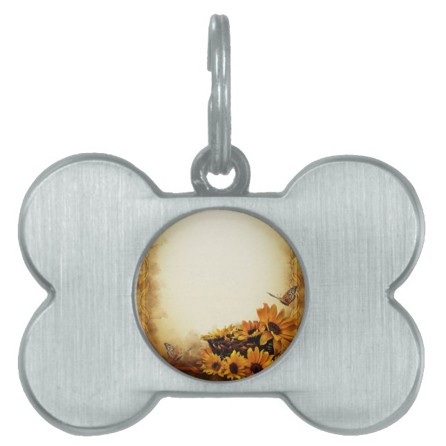 Sunflowers Pet Tag (Front)