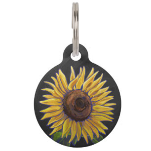 Sunflowers Pet Tag