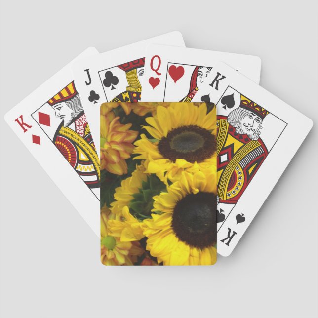 Sunflowers   playing cards (Back)