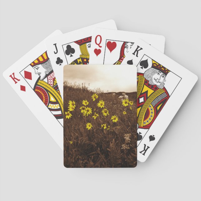 Sunflowers Playing Cards (Back)