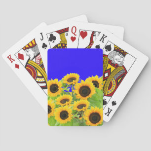 Sunflowers Playing Cards