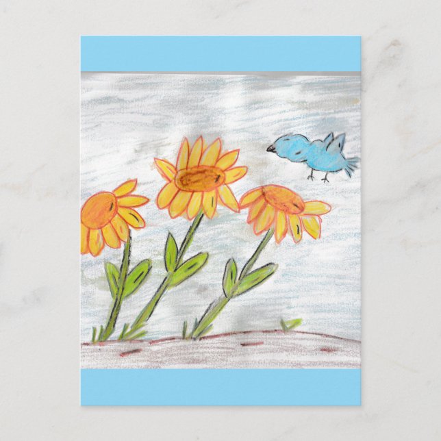 Sunflowers  postcard (Front)