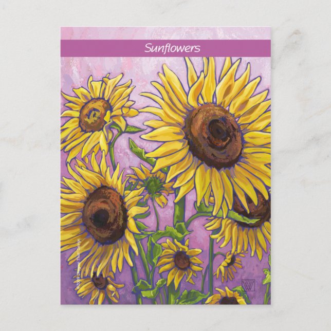 Sunflowers Postcard (Front)