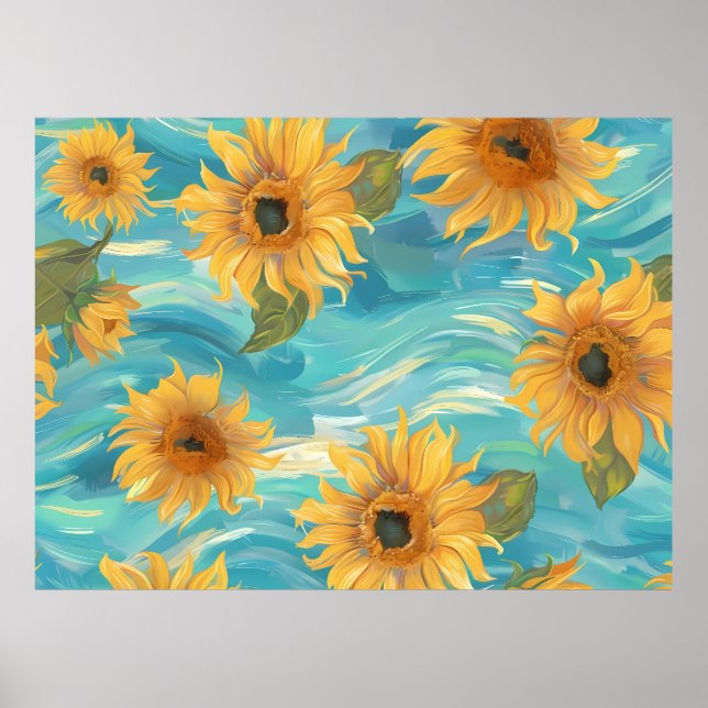 Sunflowers Poster (Front)