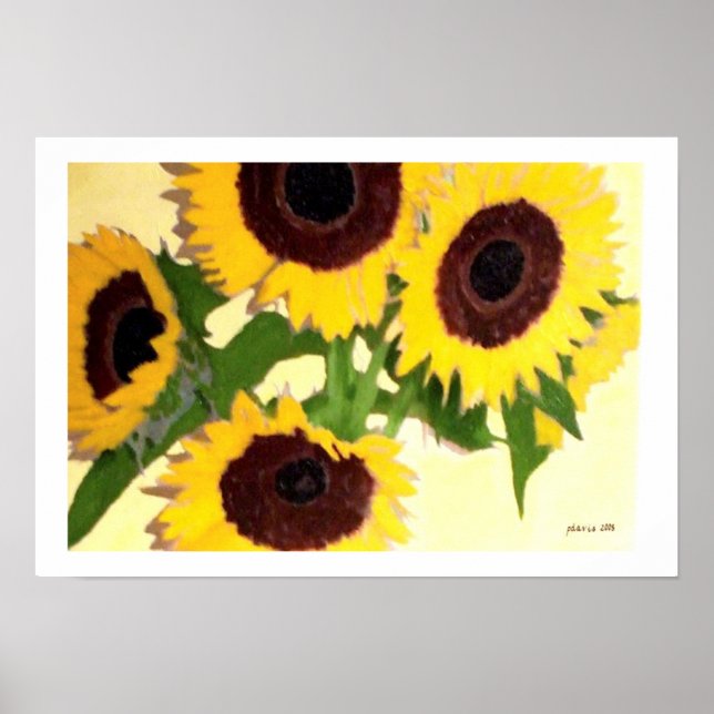 SUNFLOWERS POSTER (Front)