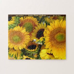 Sunflowers Puzzle Personalise Gift For Grandma