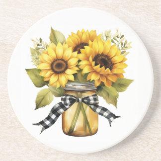 Sunflowers Sandstone Coaster