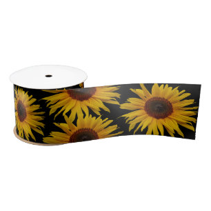 Sunflowers Satin Ribbon