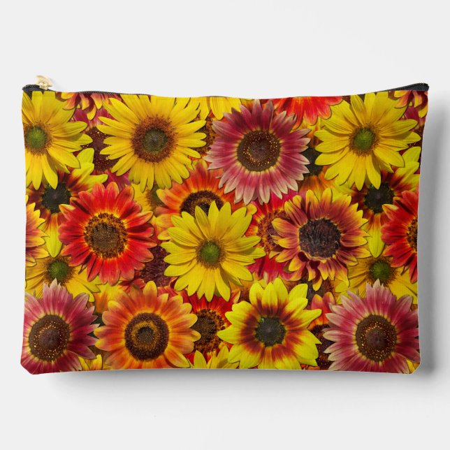 Sunflowers Seamless Pattern Accessory Pouch (Front)