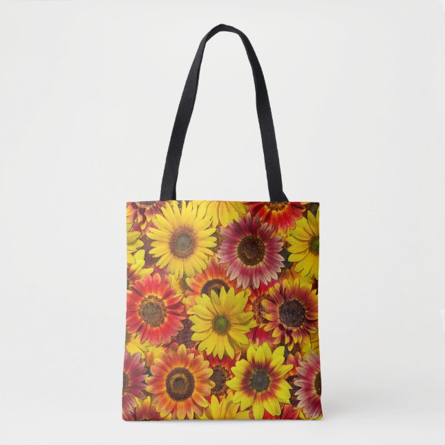 Sunflowers Seamless Pattern Tote Bag (Front)