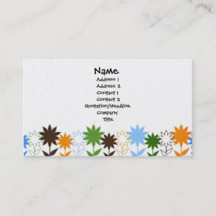 Sunflowers shadows - Customised Business Card