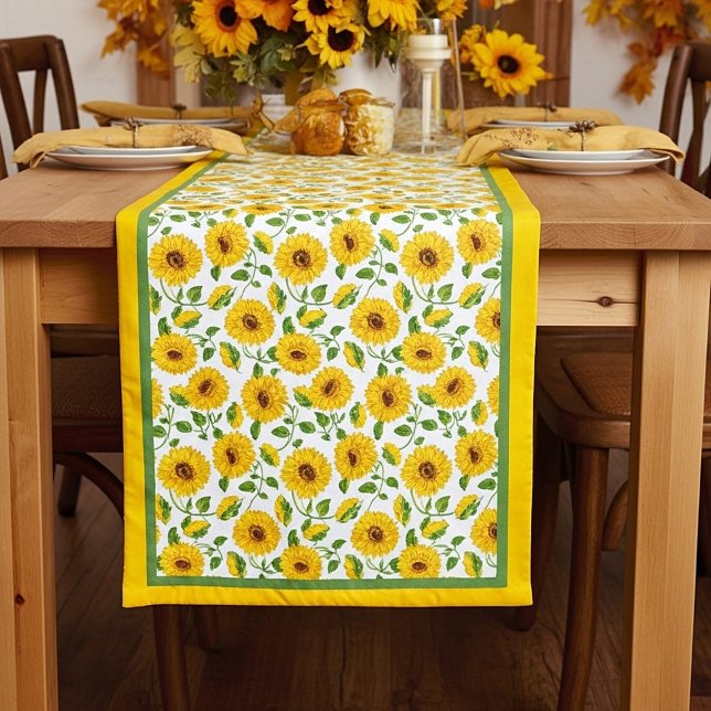 Sunflowers Short Table Runner (Creator Uploaded)