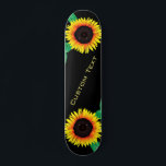 Sunflowers Skateboard - Custom Text and Colours<br><div class="desc">Sunflowers Skateboard - Add Your Text / Name / Year / Number / Logo / More..  - Choose / add your favourite background and text colours / font / size !</div>