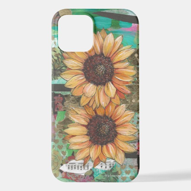 Sunflowers & Songs iPhone Case (Back)