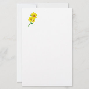 Sunflowers Stationery Paper