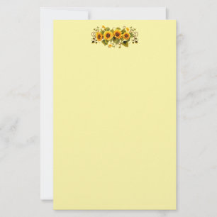 Sunflowers Stationery Paper