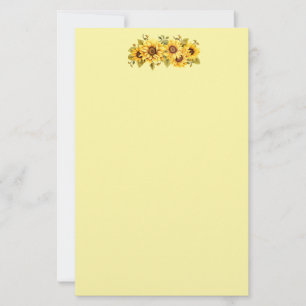 Sunflowers Stationery Paper