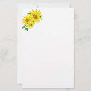 Sunflowers Stationery Paper
