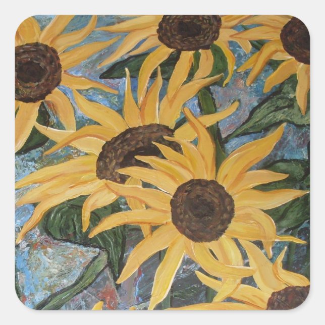 Sunflowers Sticker (Front)