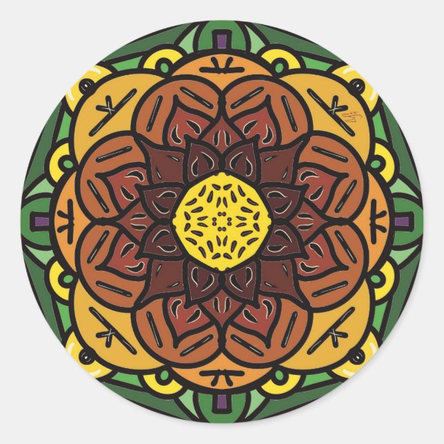 Sunflowers sticker (Front)