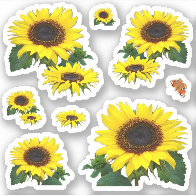 Sunflowers Sticker (Front)