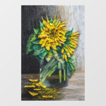 Sunflowers Still Life Acrylic Painting