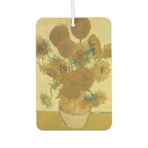Sunflowers, Still Life Oil Painting, Van Gogh Car Air Freshener