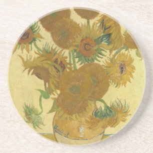 Sunflowers, Still Life Oil Painting, Van Gogh Coaster