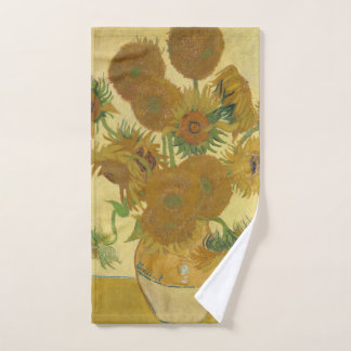 Sunflowers, Still Life Oil Painting, Van Gogh Hand Towel