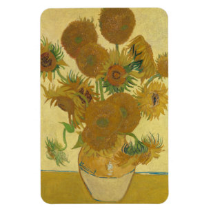 Sunflowers, Still Life Oil Painting, Van Gogh Magnet