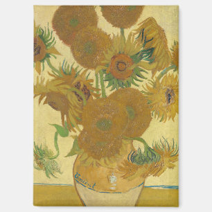 Sunflowers, Still Life Oil Painting, Van Gogh Magnet