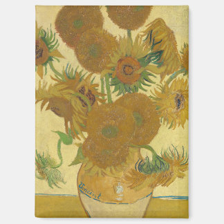 Sunflowers, Still Life Oil Painting, Van Gogh Magnet