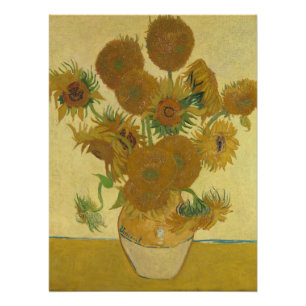 Sunflowers, Still Life Oil Painting, Van Gogh Poster