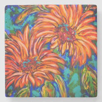 Sunflowers Stone Coaster