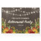 Sunflowers & String Lights Rustic Retirement Party